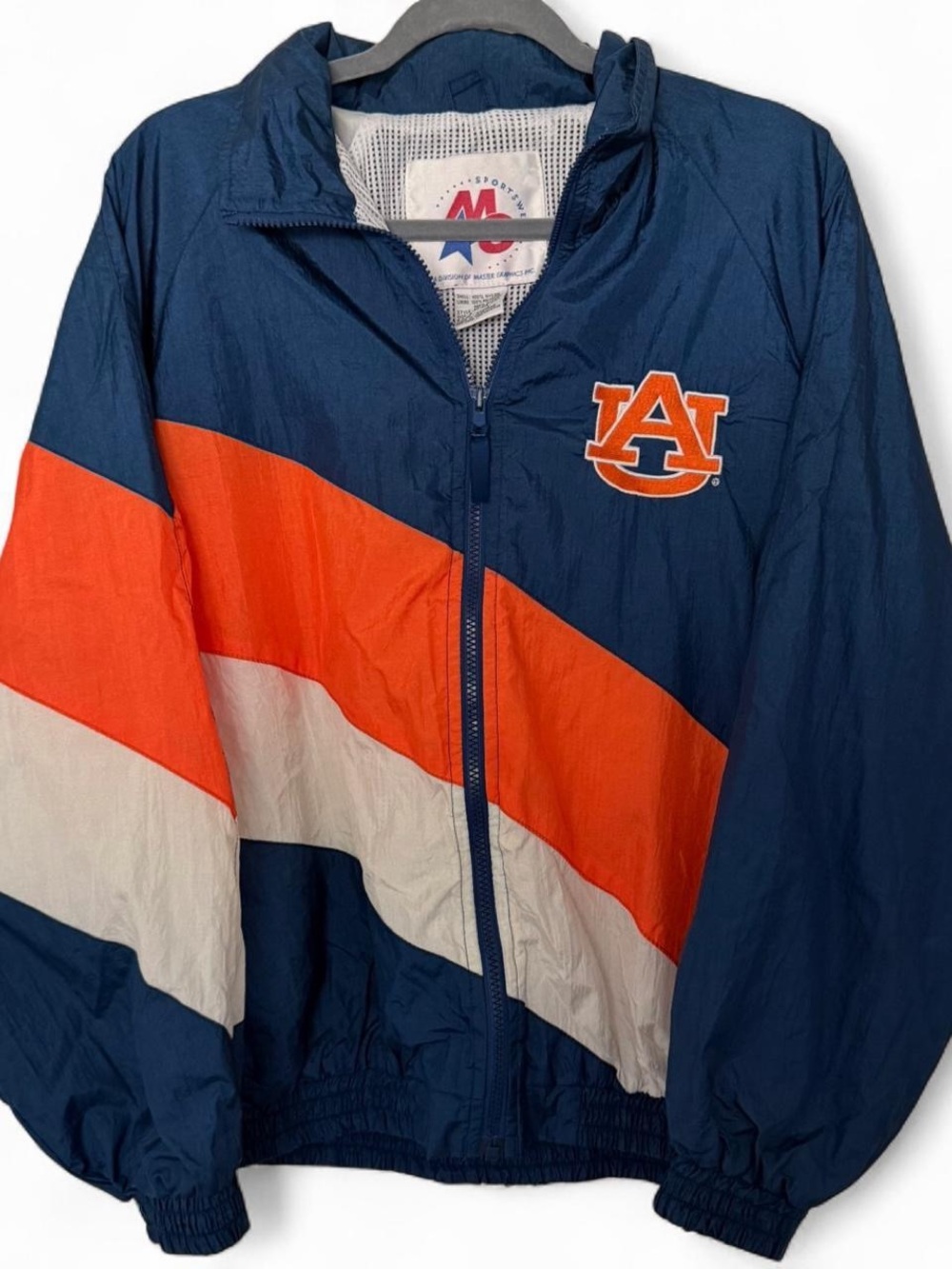 Vintage Auburn University Tigers windbreaker jacket size small